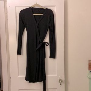 Navy wrap dress